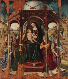 Madonna and Child with Angels, 1498. Creator: Crivelli, Protasio (active 1497-1506).