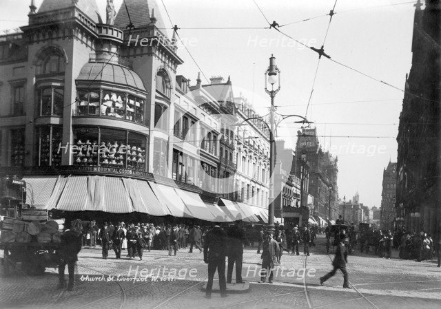 Church Street, Liverpool, 1890-1910. Artist: Unknown