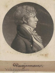 Thomas Ennalls Waggaman, 1803. Creator: Charles Balthazar Julien Févret de Saint-Mémin.