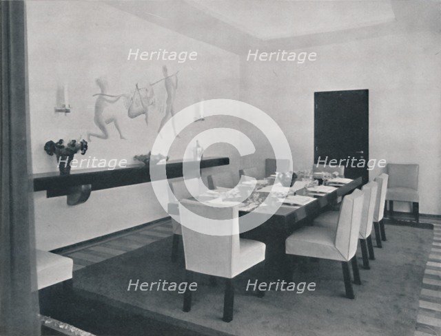 'House in Bucharest by Rudolf Frankel - The dining room', 1942. Artist: Unknown.