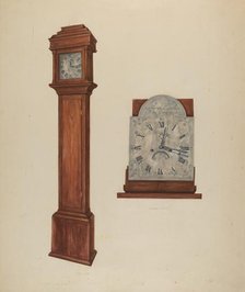 Clock, c. 1939. Creator: Leonard Battee.
