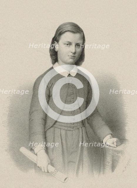 Portrait of the composer Raoul Pugno (1852-1914), c. 1870. Creator: Pincon, Adolphe (1847-1884).