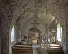 Interior of Husaby Church, Sweden. Artist: Göran Algård