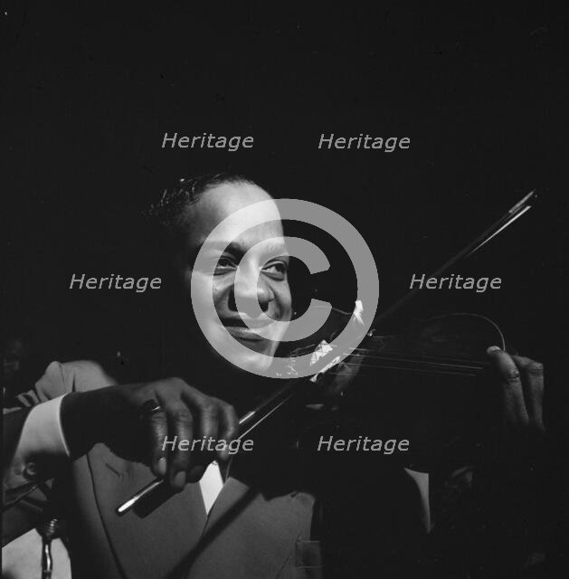 Portrait of Eddie South, Café Society (Uptown), New York, N.Y., ca. Dec. 1946. Creator: William Paul Gottlieb.