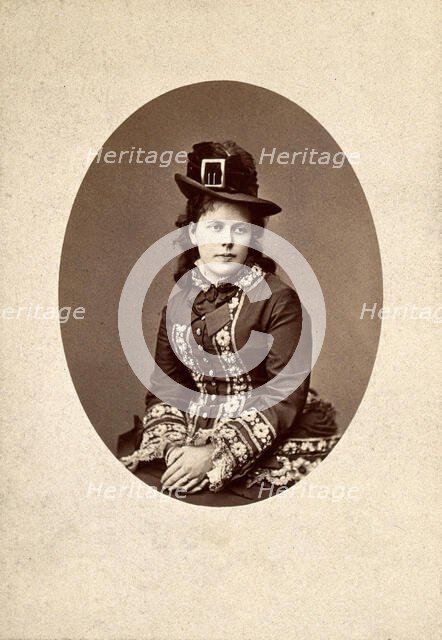 Hélène de Lesseps, 1878. Creator: Mathieu Deroche.