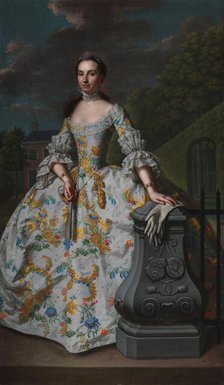 Portrait of Charlotte Beatrix Strick van Linschoten, 1755. Creator: Mattheus Verheyden.