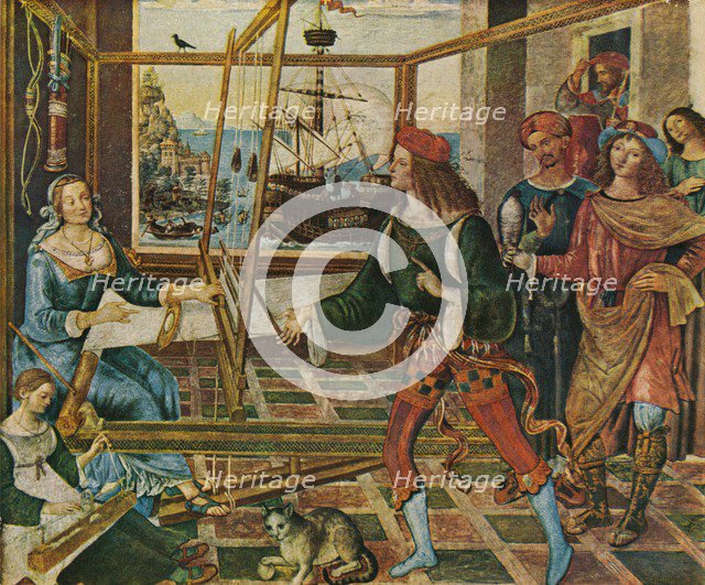 'Penelope with the Suitors', 1509, (1909). Artist: Bernardino Pinturicchio.