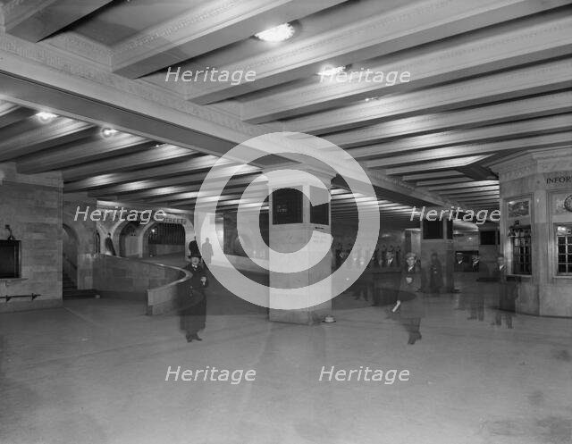 Suburban concourse with ramp, Grand Central Terminal, N.Y. Central Lines, New York, c1910-1920. Creator: Unknown.
