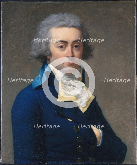 Portrait of Marie-Jean Hérault de Séchelles (1759-1794), c1793. Creator: Jean Louis Laneuville.