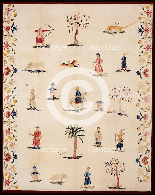 Bed Curtain, United States, c. 1720. Creator: Unknown.