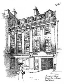 James Boswell's house, Great Queen Street, Covent Garden, London, 1912. Artist: Frederick Adcock
