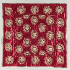 Embroidered Square, 19th century. Creator: Unknown.