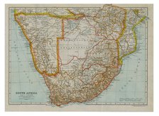 'Map of South (Southern) Africa, c1910. Artist: Gull Engraving Company.