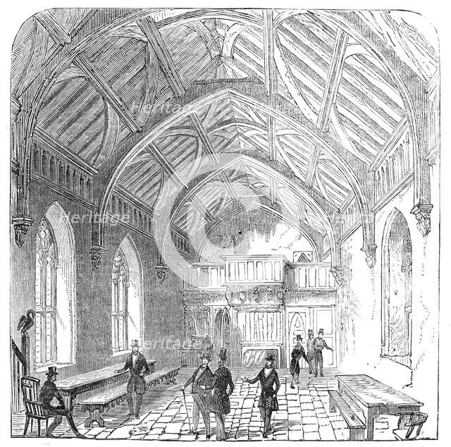 The Hundred Mennes Hall, St. Cross, 1845. Creator: Unknown.