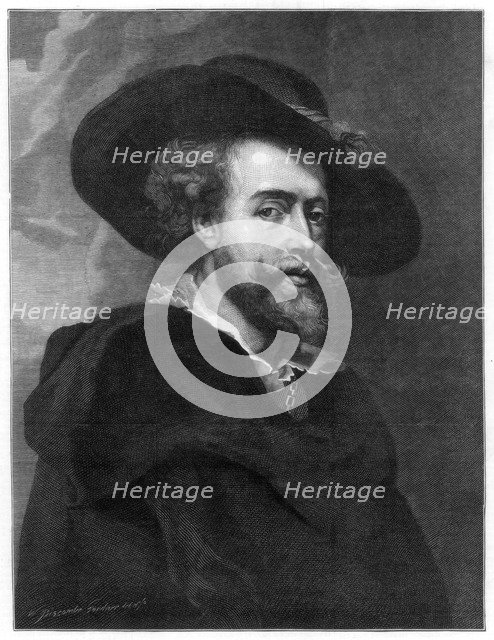 'Peter Paul Rubens', Flemish painter, 1877.Artist: William Biscombe Gardner