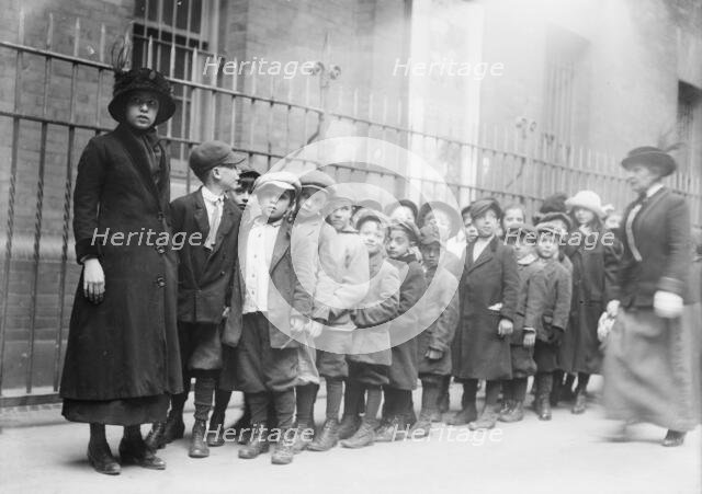 Orphans at horse show - N.Y., 11/13, 1913. Creator: Bain News Service.