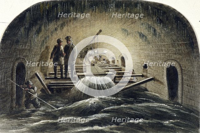 Fleet River, London, 1854. Artist: Anon