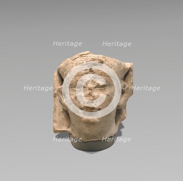 Head of a Ptolemy as Pharaoh (Sculptor's Model), 250-50 B.C. Creator: Unknown.