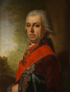 Portrait of Dmitri Prokofievich Troshchinsky (1754-1829), 1800s. Artist: Anonymous  