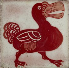 Tile with dodo, 1882-1888. Artist: William Frend De Morgan.