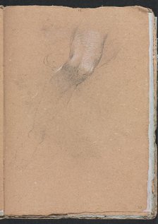 Verona Sketchbook: Right leg (page 33), 1760. Creator: Francesco Lorenzi (Italian, 1723-1787).