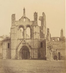 Kirkstall Abbey. From the West, 1850s. Creator: Joseph Cundall.