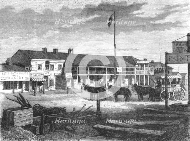 ''Street in Salt Lake City.; Ocean to Ocean, the Pacific railroad', 1875. Creator: Frederick Whymper.