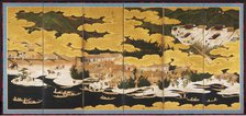 Famous Views of Omi, 1660s-90s. Creator: Kano Ein? (Japanese, 1631-1697), circle of.