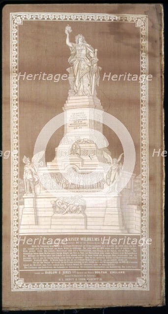 Panel (Commemorative), England, c. 1883.  Creator: Barlow & Jones.