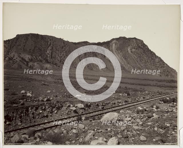 Cinnabar Mountain, Devil Slide, 1880s. Creator: Frank Jay Haynes (American, 1853-1921).