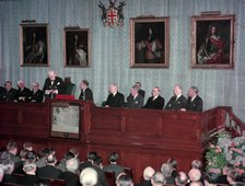 Sir Winston Churchill, Hudson's Bay Company, 27th April 1956.  Creator: Arthur Charles Kirby Ware.