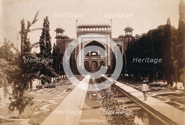 The Taj Mahal, Agra, India: entrance gate, c1900. Creator: Unknown.
