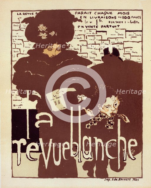Affiche pour la "Revue Blanche"., c1896. Creator: Pierre Bonnard.