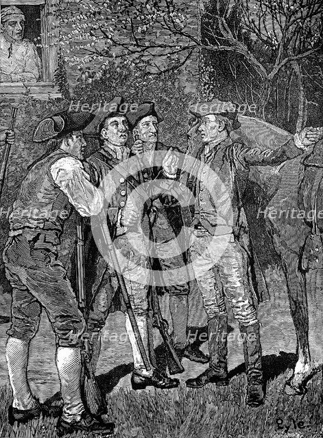 American War of Independence, 1775, (1886). Artist: Unknown