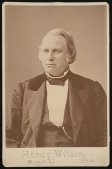 Portrait of Henry Wilson (1812-1875), Before 1876. Creator: Augustus Marshall.