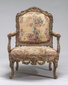 Armchair, probably c. 1830/1850. Creator: Unknown.