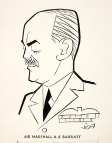 Air Marshall AS Barratt, between 1939 and 1946. Creators: Central Office of Information, Victor Weisz.