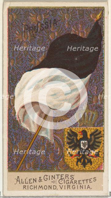 Prussia, from Flags of All Nations, Series 2 (N10) for Allen & Ginter Cigarettes Brands, 1890. Creator: Allen & Ginter.