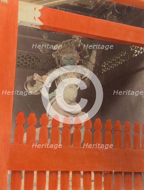 Jikokuten Image of Nitenmon Gate, Nikko, 1870s-1890s. Creator: Kusakabe Kimbei.