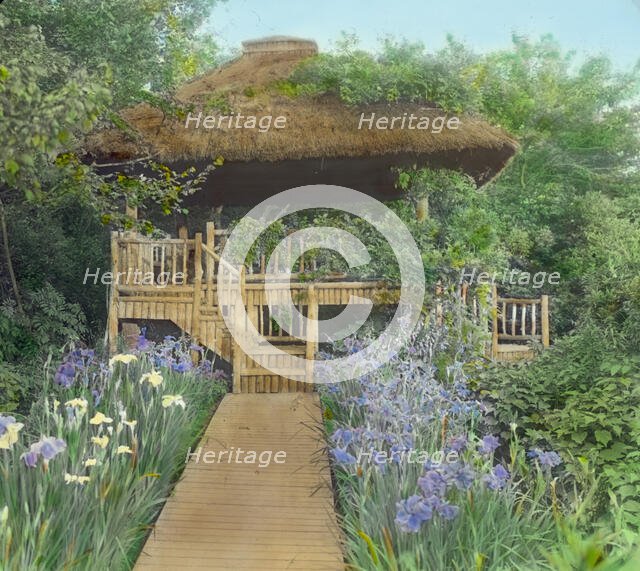"Grey-Croft," Stephen Swete Cummins house, Huntting Lane, East Hampton, New York, 1913. Creator: Frances Benjamin Johnston.