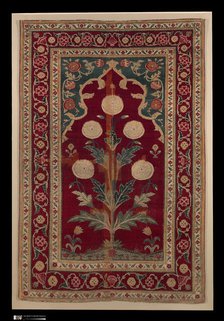 Carpet with Niche and Flower Design, India or Pakistan, mid-17th century. Creator: Unknown.