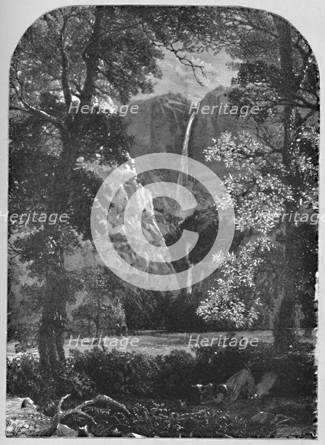 'The Yosemite Falls', 1883. Artist: Davis.