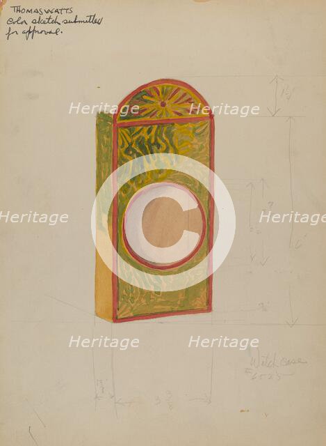 Watch Case, 1935/1942. Creator: Thomas Watts.