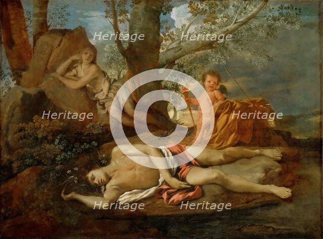 Echo and Narcissus, ca 1627. Creator: Poussin, Nicolas (1594-1665).