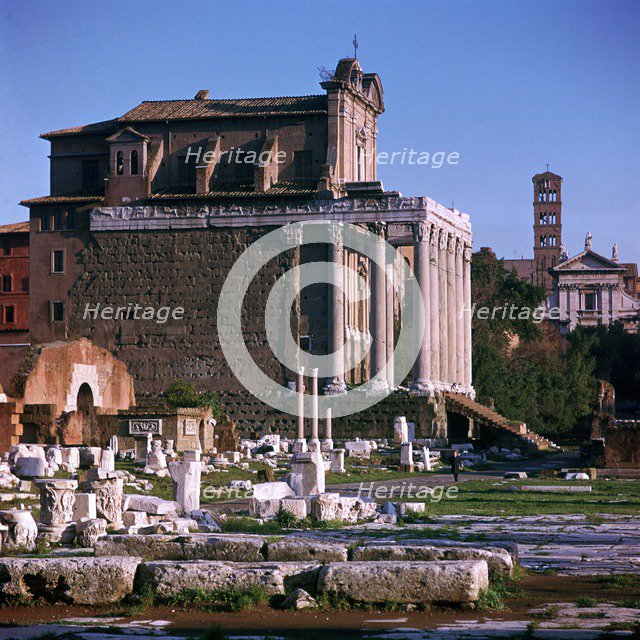 Temple of Antoninus and Faustina. Artist: Unknown