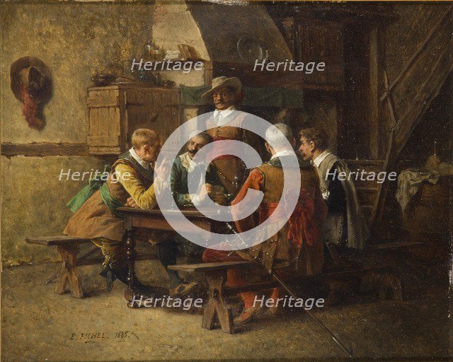 Off duty, 1885. Artist: Eugene Fichel