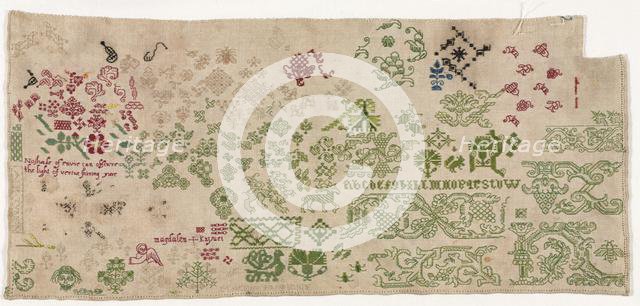 Sampler, 1600 - 1630. Creator: Unknown.