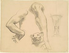 Studies for "Classic and Romantic Art", c. 1921. Creator: John Singer Sargent.