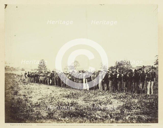 Group of Confederate Prisoners at Fairfax Court-House, June 1863. Creator: Alexander Gardner.