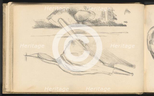 Bellows in Front of a Fireplace, 1887/1892. Creator: Paul Cezanne.